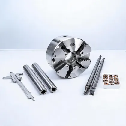 CNC lathe chuck and turning inserts